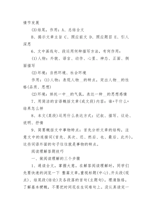 小学语文基础题答题技巧有哪些.docx