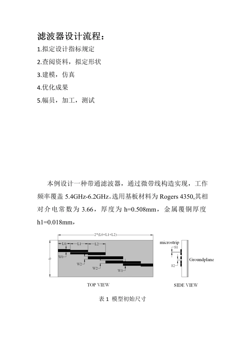 基于HFSS的滤波器设计标准流程.docx