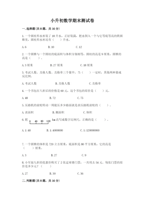 小升初数学期末测试卷word版.docx