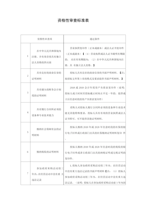 资格性审查标准表.docx