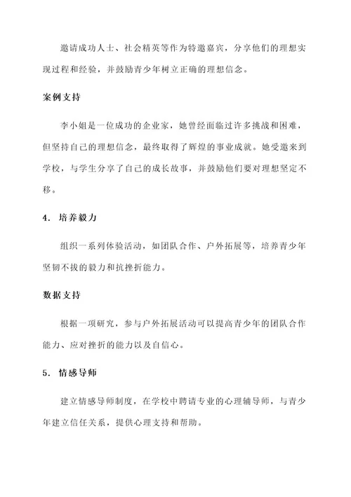 青少年理想信念教育方案