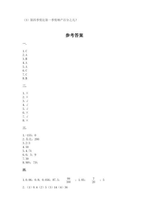 青岛版六年级数学下册期末测试题附答案【名师推荐】.docx