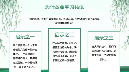 古风国风八礼四仪小学生文明礼仪主题班会PPT模板