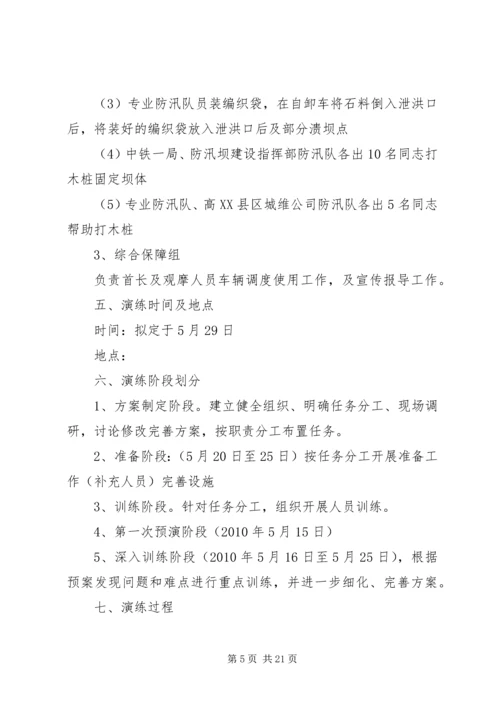 防汛预案演练方案[精选].docx