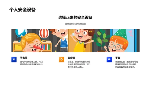 安全防护讲座PPT模板