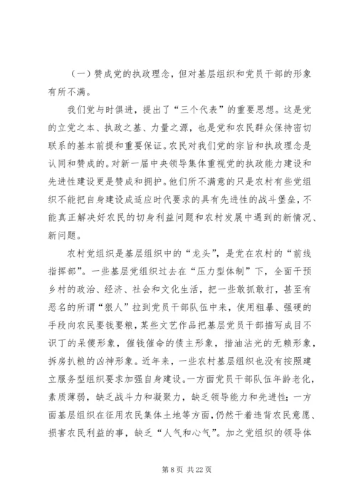 对于现阶段党和农民关系的思考.docx