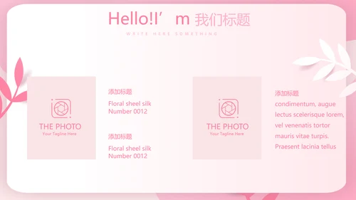 粉色女孩春期教育动态PPT模板