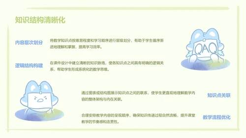 颜文系列蓝绿色简约风教学课件
