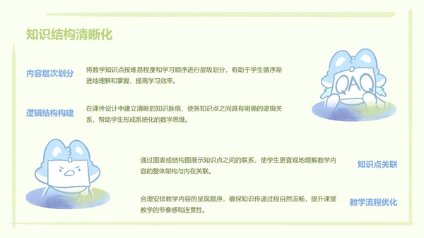颜文系列蓝绿色简约风教学课件