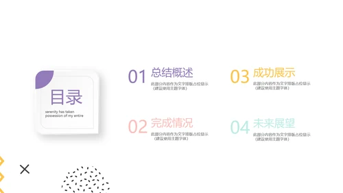 时尚微立体管理素质工作总结商务通用PPT动态模板