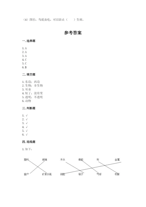 教科版小学二年级上册科学期末测试卷（重点班）.docx