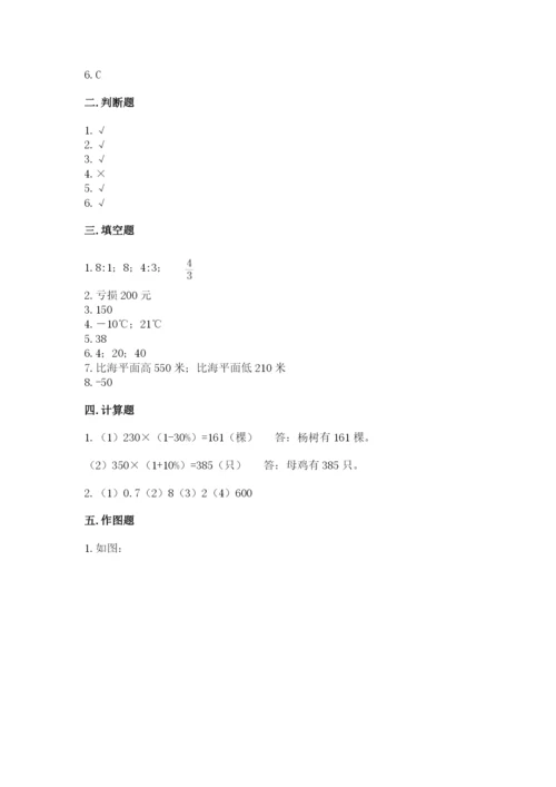 广州市芳村区六年级下册数学期末测试卷及答案一套.docx