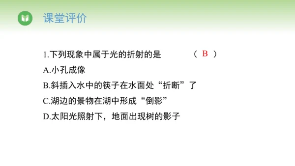 2024-2025学年人教版物理八年级上册4.4光的折射课件（31页ppt）