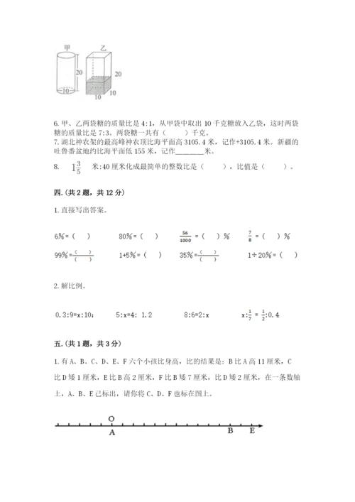 青岛版数学小升初模拟试卷带答案（突破训练）.docx