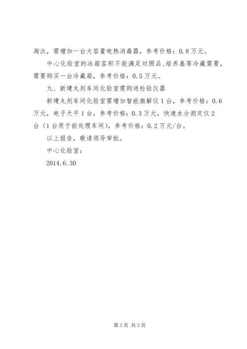 增加检验仪器申请报告.docx