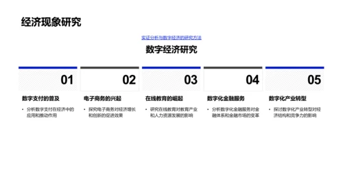 数字经济开题报告PPT模板