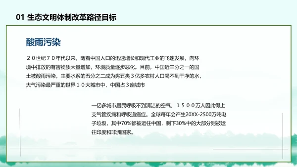 推进生态文明建设美丽中国PPT课件模板