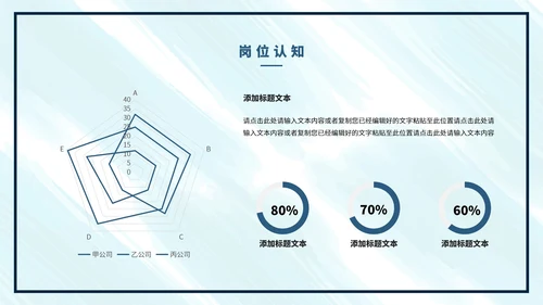 蓝色水彩色个人年终总结PPT模板