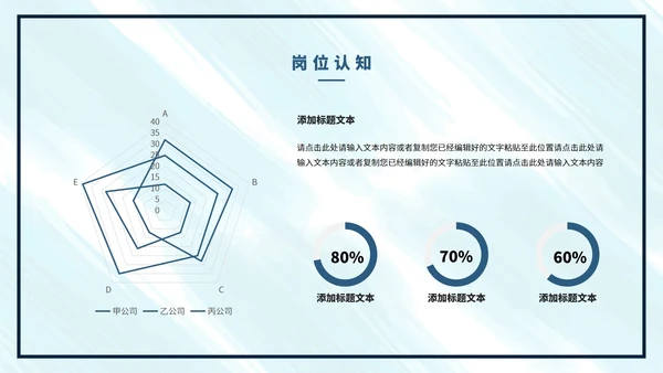 蓝色水彩色个人年终总结PPT模板