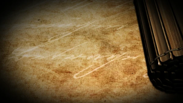 开场视频片头打开古代竹简ppt动态模板