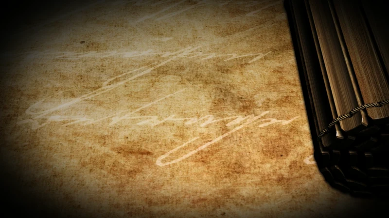 开场视频片头打开古代竹简ppt动态模板