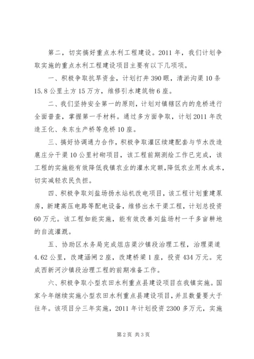 乡镇水利站某年工作计划.docx