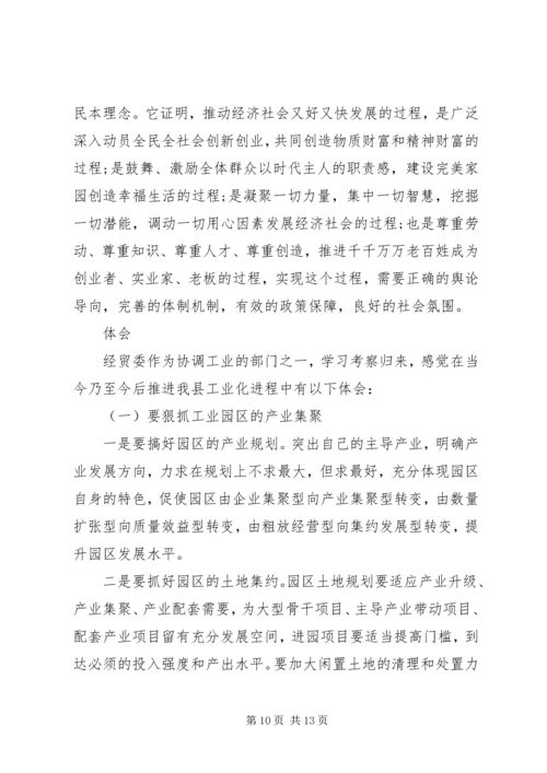 外出参观企业心得体会多篇.docx