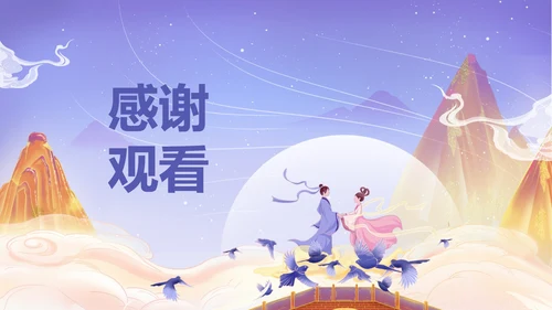 紫色中国风浪漫七夕PPT模板