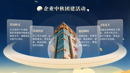橙色中国风中秋文化活动知识讲座PPT模版