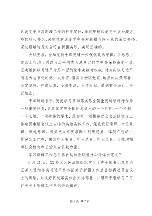 学习新疆工作总目标再动员会议精神心得体会5篇.docx