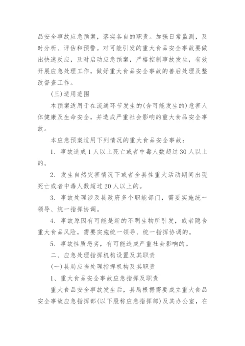 重大食品安全事故应急预案.docx