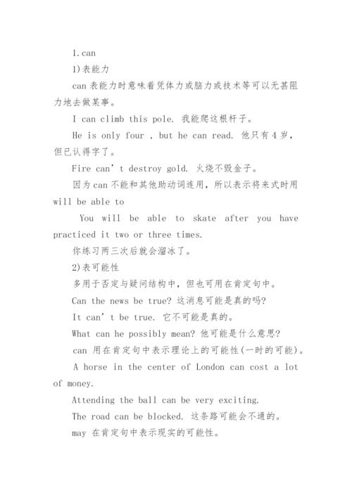 高中英语语法总结.docx