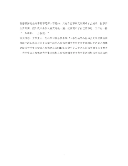 精编大学生寒假实践心得体会范文800字.docx