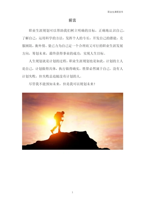 12页3700字市场营销专业职业生涯规划.docx