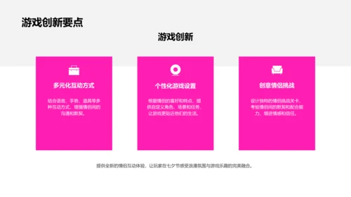 七夕情侣游戏亮点PPT模板