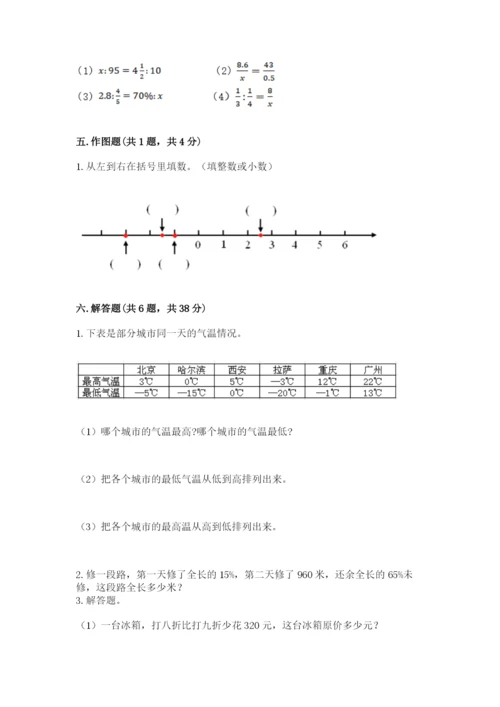 北师大版六年级下册数学 期末检测卷及答案【网校专用】.docx