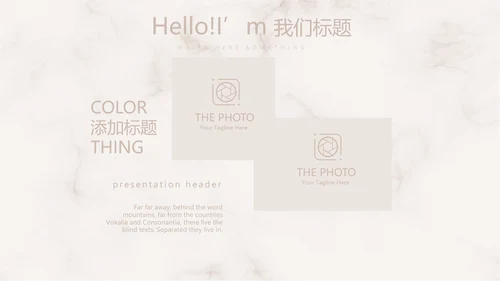 精美复古花纹古典风格工作总结动态PPT模板