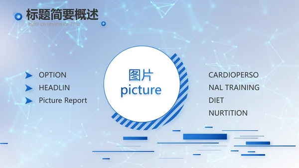 蓝色科技信息化建设工作总结PPT