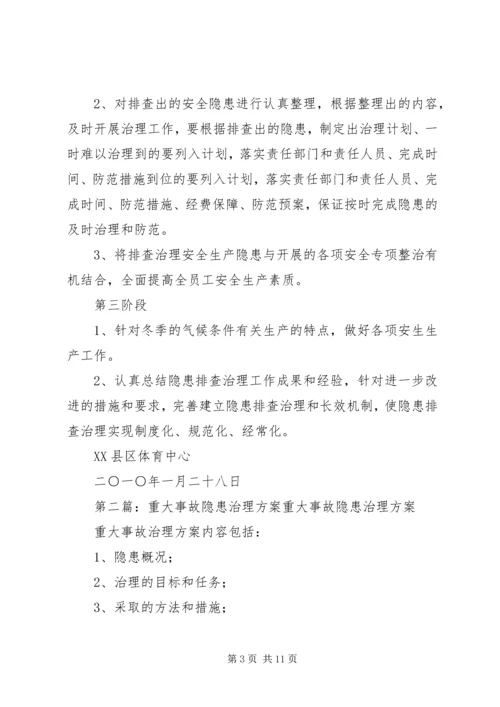 重大事故安全隐患治理方案.docx