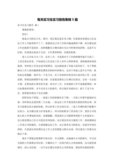 有关实习生实习报告集锦5篇.docx