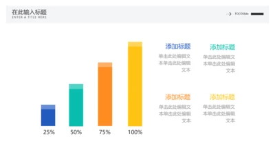简约风并列关系4项PPT内容页