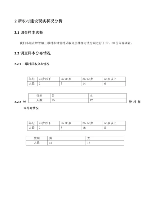 新农村建设专题调研研究报告.docx