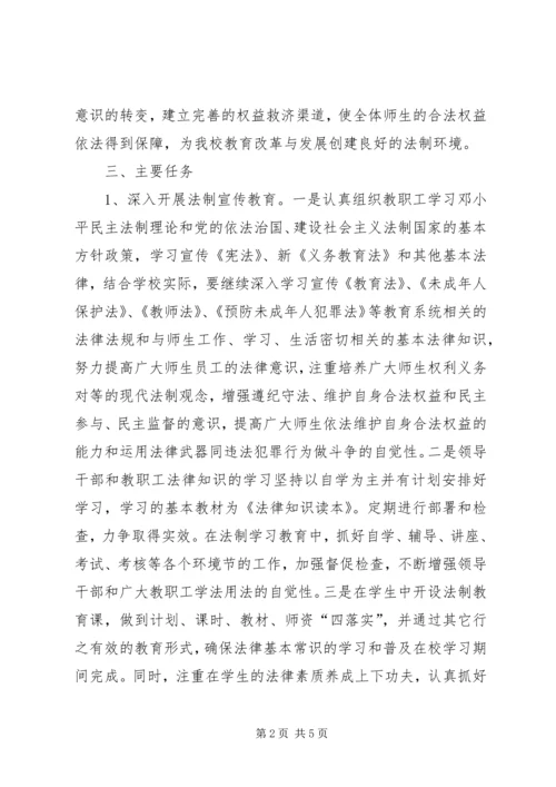 五五普法五年工作规划.docx
