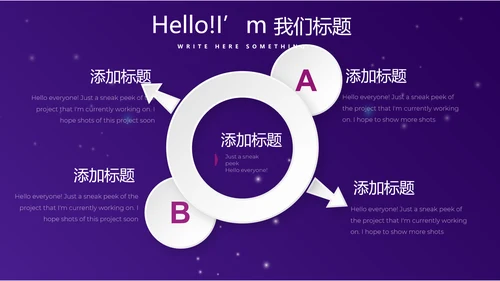 紫色大气科技主题班会动态PPT