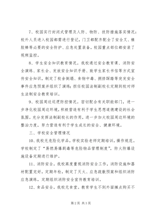 小学XX年秋季开学工作暨护校安园行动落实情况自查报告.docx