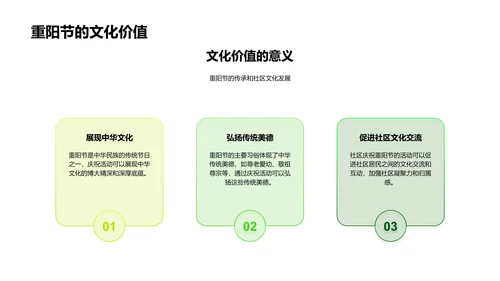 社区重阳节活动策划PPT模板