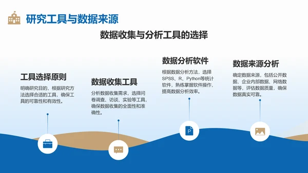 蓝色商务风博士生毕业设计开题答辩PPT模板