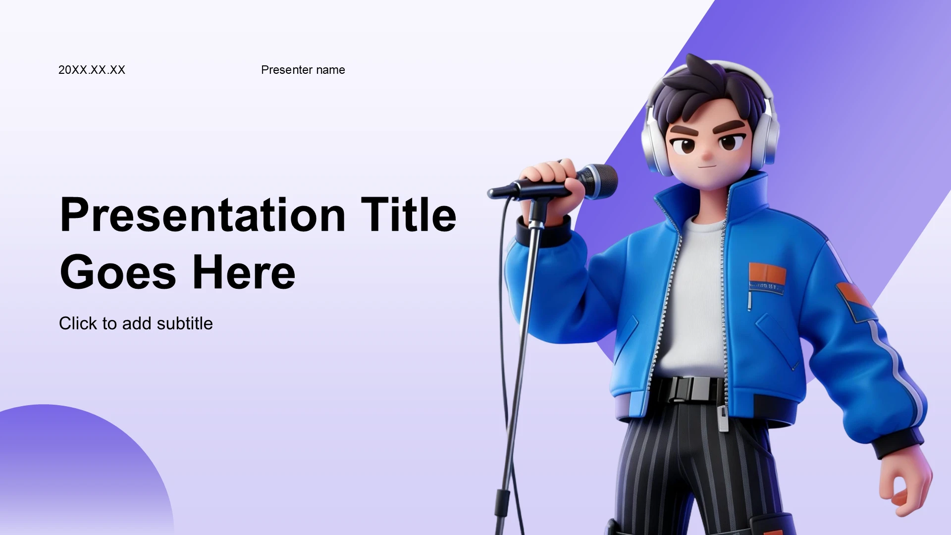 蓝色卡通风格教育培训PPT主题