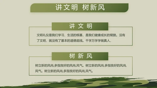 迷彩风格部队军事工作总结汇报动态PPT模板