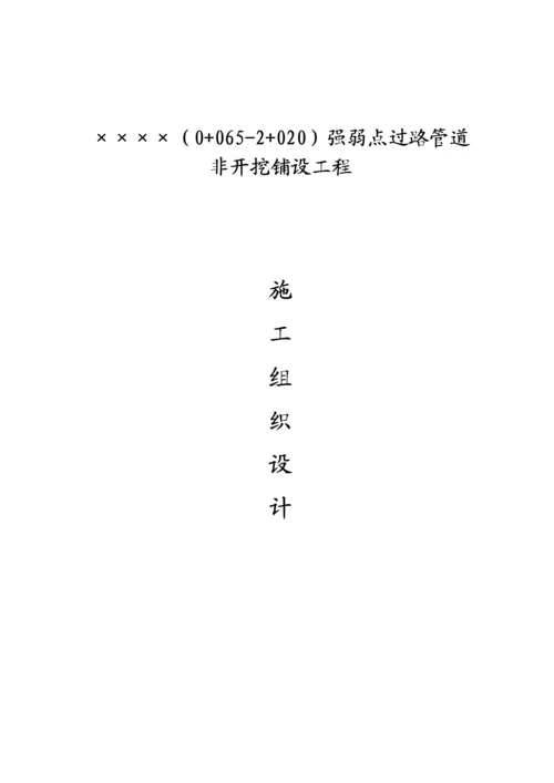 定向非开挖钻孔综合施工专题方案.docx